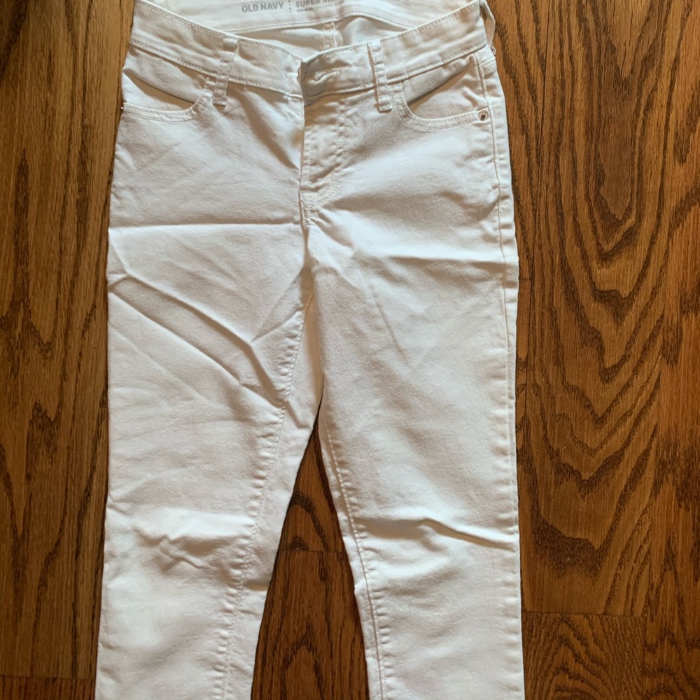 white old navy super skinny jeans